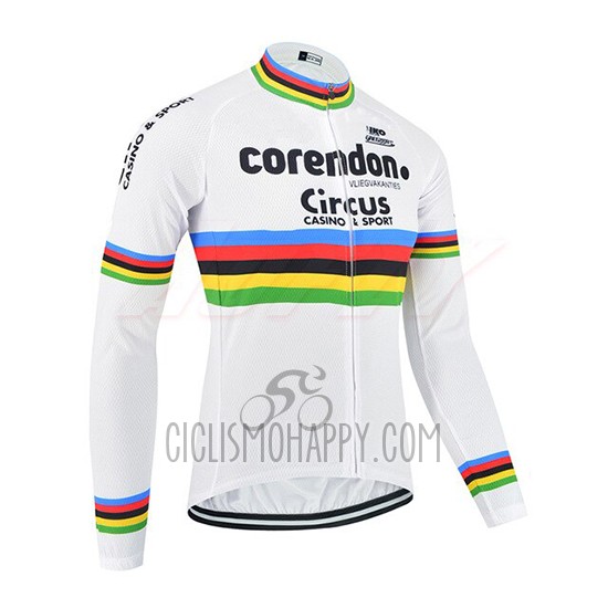 UCI Mondo Campione Corendon CircusCycling Jersey Bib Tight 2019 Men Long Sleeve 